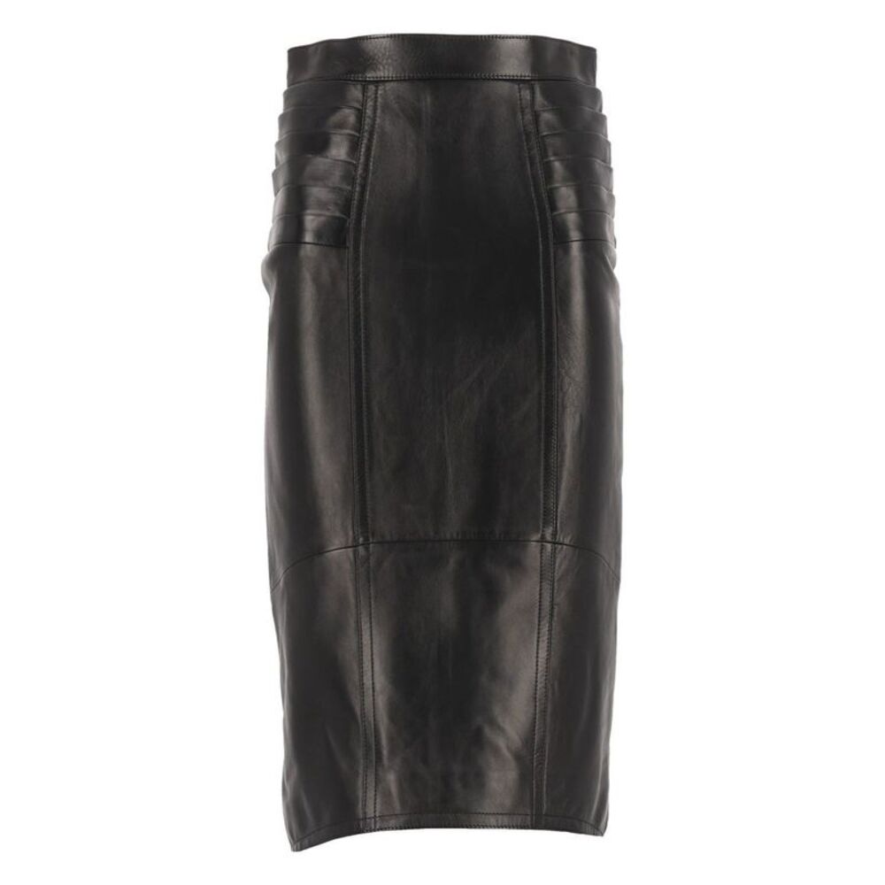 Versace Women Midi Skirt Made Of Nappa Leather